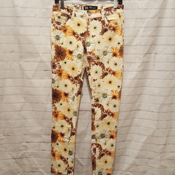 Masoi Denim - Masoi stretchy skinny floral jeans